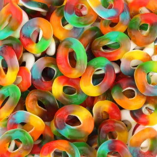 Anillos lisos multicolores