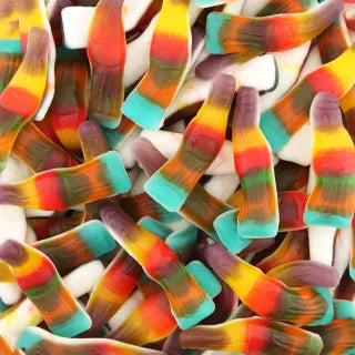 Botellas lisas multicolores