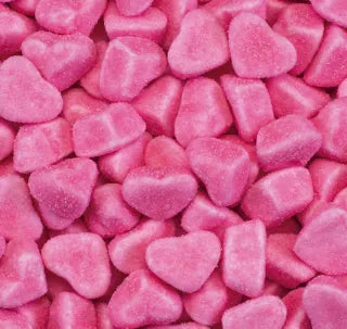 Corazones tiernos, rosados, dulces y ácidos
