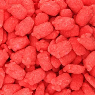 Fresas rojas batidas y aireadas