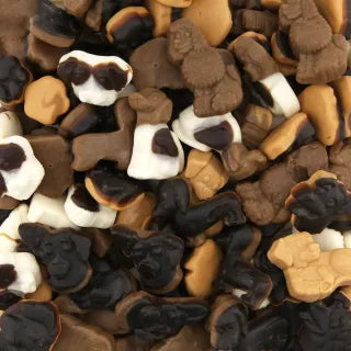 Pequeños perros de regaliz